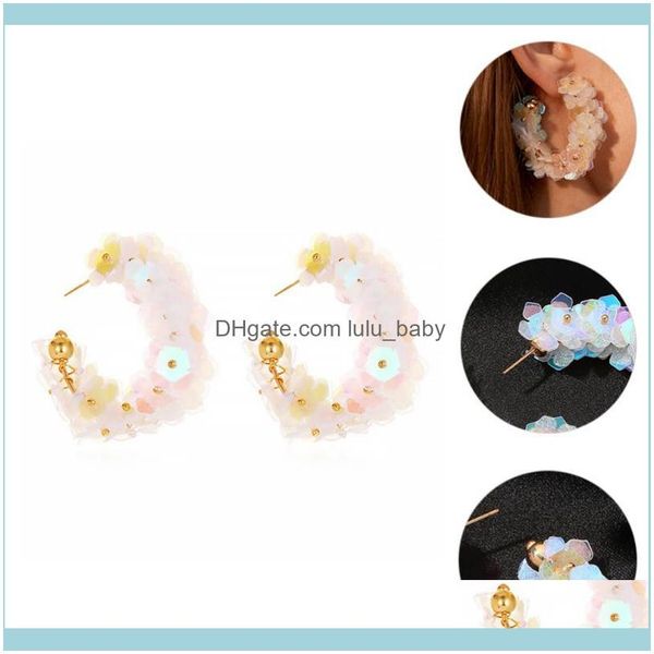 

jewelrypair earrings fashion ear danglers sequin flowers chic jewelry dangle & chandelier drop delivery 2021 sxhmp, Silver