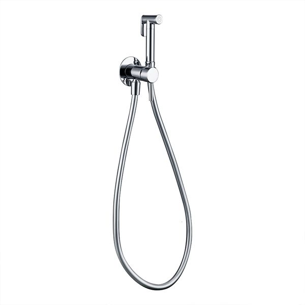 

bidet faucets chrome-plated brass hand-held wall-mounted hybrid and cold water with stand bathroom kitchen toilet faucet spray