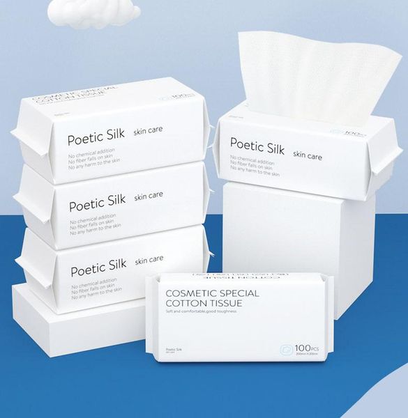 

towel 100pcs disposable wash face towel, clean all cotton, remove makeup facial tissue,