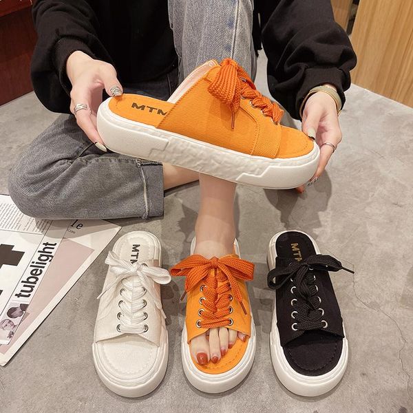 

slippers female shoes house platform luxury slides med lady sneaker women home 2021 summer soft flat designer girl pu rubber, Black