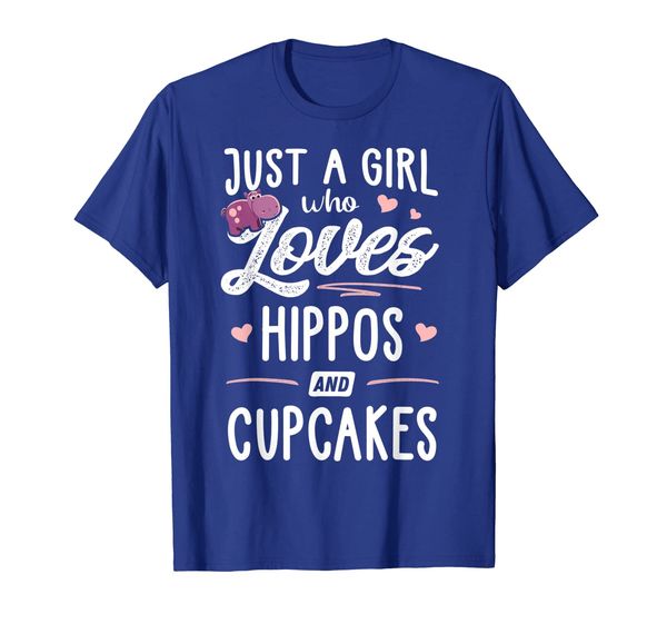 

Just A Girl Who Loves Hippos And Cupcakes Gift Women T-Shirt, Mainly pictures