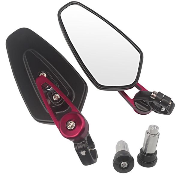 

motorcycle mirrors 7/8" 22mm universal motor rear handle bar end rearview side handlebars for street sport bikes scooter chopper cruise