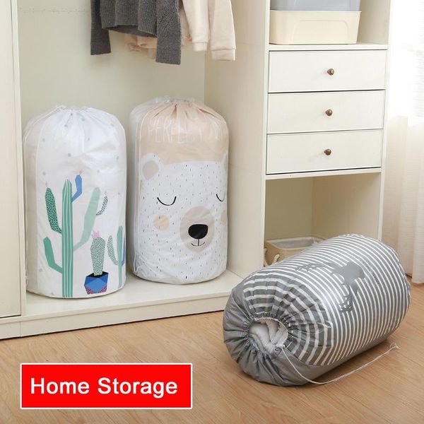 

waterproof drawstring quilt bag packing cubes organizer home storage basket makeup cosmetic for women 2021 bags & cases