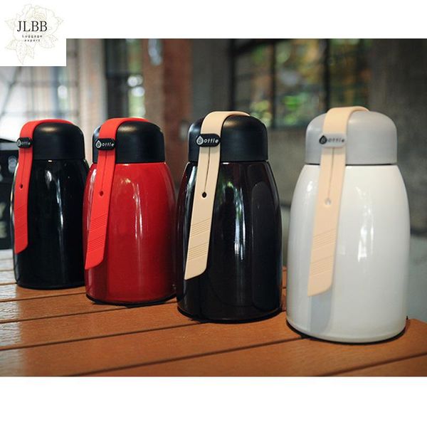 

water bottles fashion mug stainless steel outdoor portable cup with lifting rope