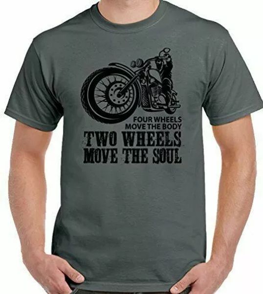 

biker two wheels move the soul mens funny indian motorcycle, White;black