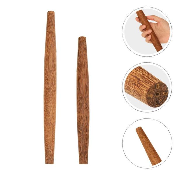 

rolling pins & pastry boards 2pcs kitchen sticks diy handle baking tools dough rollers (assorted color)