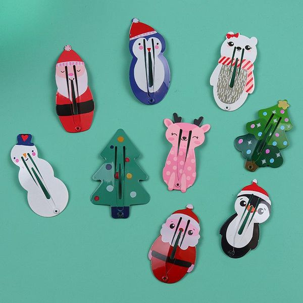 

hair accessories 5pcs children's small hairpin fashion christmas modelling lovely holiday gifts, Slivery;white