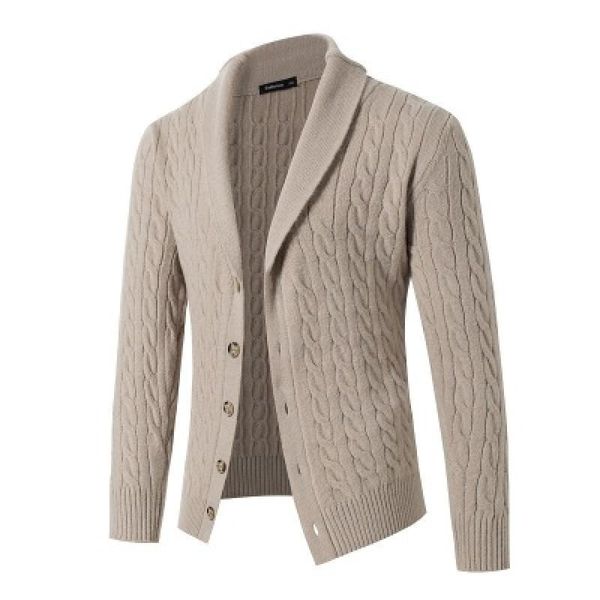 

men's sweaters winter warm men brand casual slim fit male cardigan horns thick sweater fashion button drop, White;black