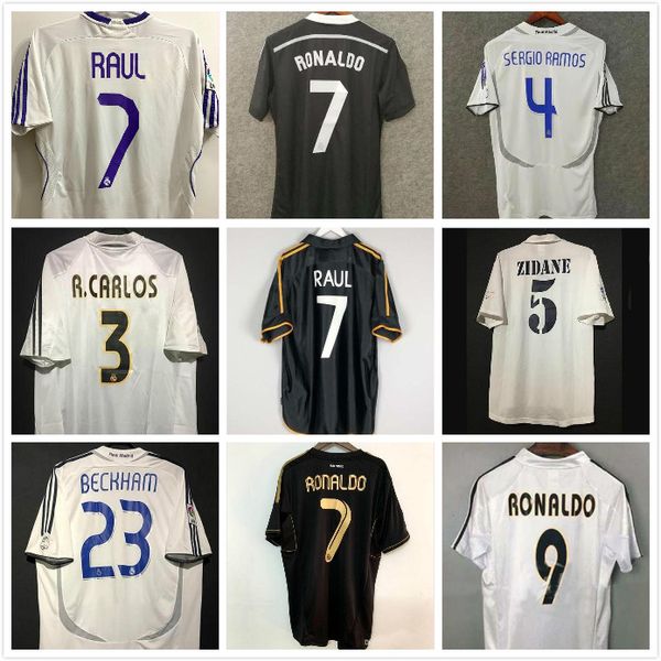 

11 12 real madrid retro jerseys kaka zidane soccer jersey vintage classic 2011 2012 ronaldo camisetas shirt, Black;yellow