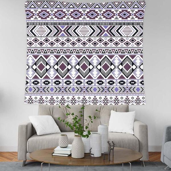 

tapestries geometric stripes tapestry bedroom living room wall hanging family el restaurant pub background cloth decoration