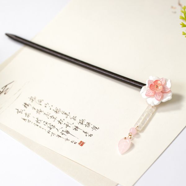 

new style chinese pearl hair sticks ladies headdress flower hair accessories hairpin handmade wedding bride tiara accessoriesdio chan contac, Golden;white