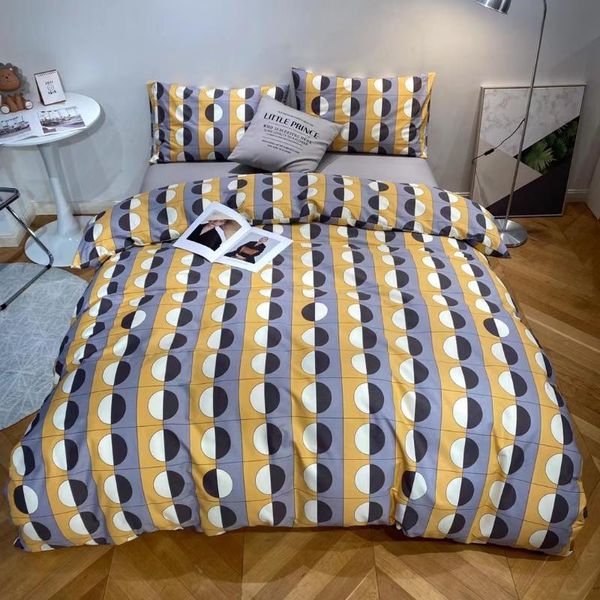 

bedding sets set home 4 pieces yellow color pattern