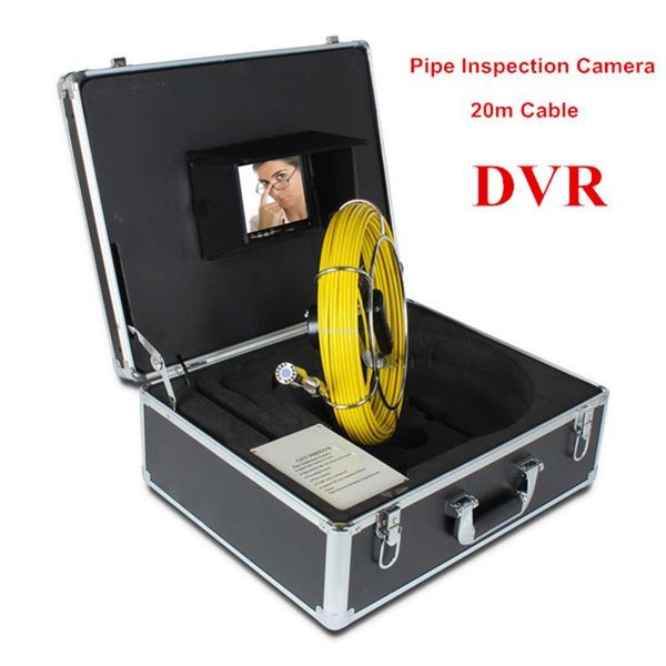 

7" lcd dvr pipe pipeline drain inspection system 20m sewer waterproof camera ip cameras