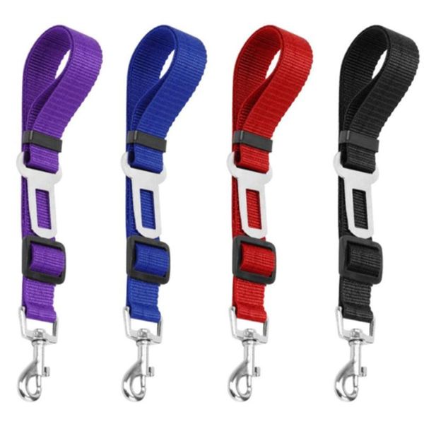 

dog collars & leashes 1pc selling pet car seat belt adjustable harness compatible most vehicle accessories
