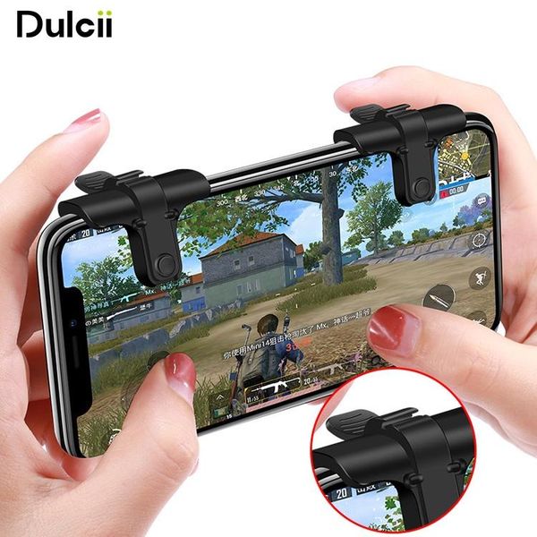 

pair of game controllers fire aim buttons tool for pubg stg fps tps etc. shooting games cell phone keyboards