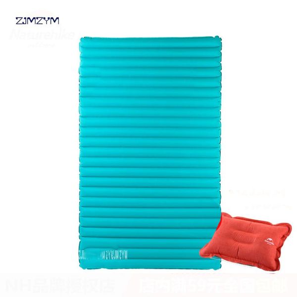 

outdoor pads 40d nylon tpu waterproof mat camping double inflatable sleeping pad press-type air bed beach mattress nh17t120-um/l