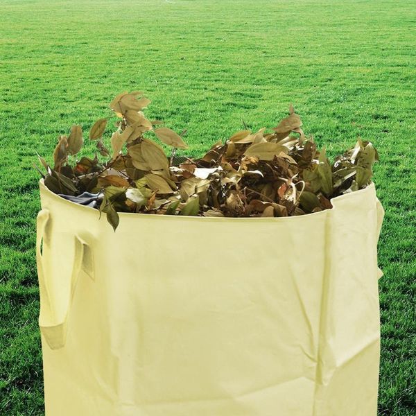 

planters & pots foldable waste bag for leaves grass bin garden heavy duty leaf sack can