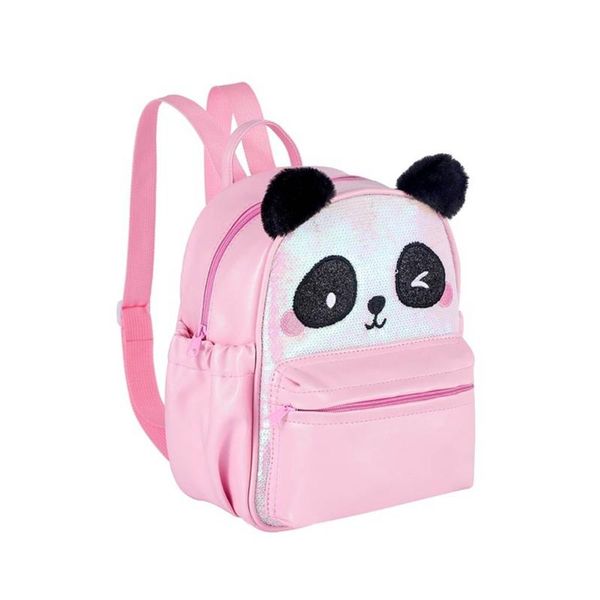 

kids school backpack sequins schoolbag cute panda children book bag for girls f42a bags