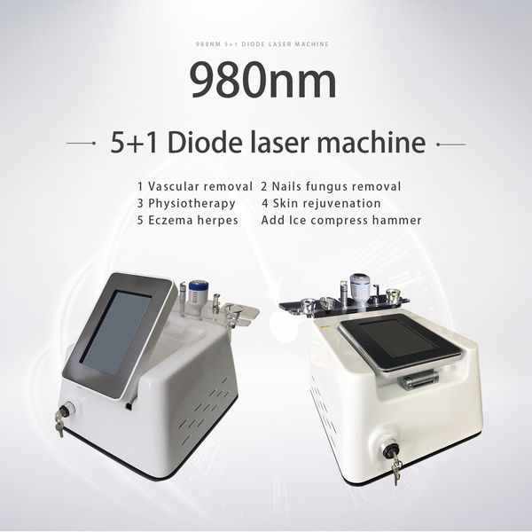 

5in1 diode laser vascular removal machine, Black