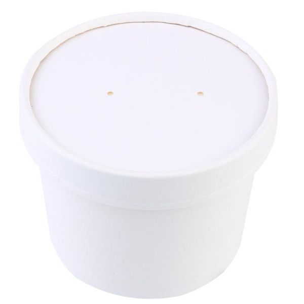 

gift wrap 25 sets of ice cream box kraft simple durable storage (bowl and cap)