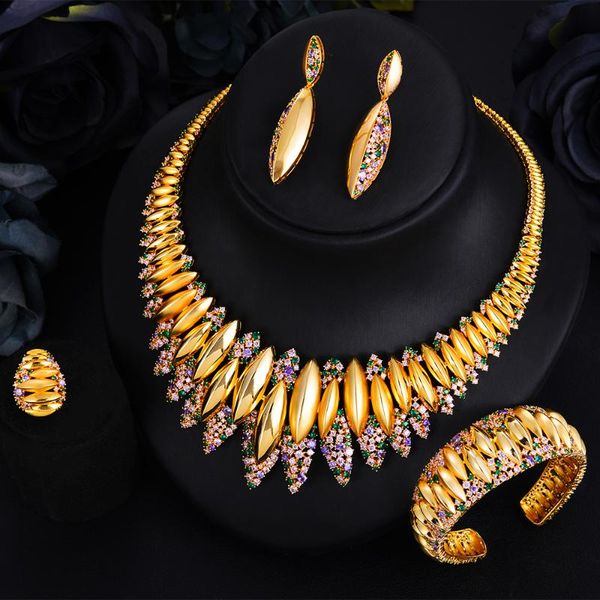 

earrings & necklace kellybola gorgeous luxury noble stunning bangle ring dangle jewelry set for women bridal wedding, Silver