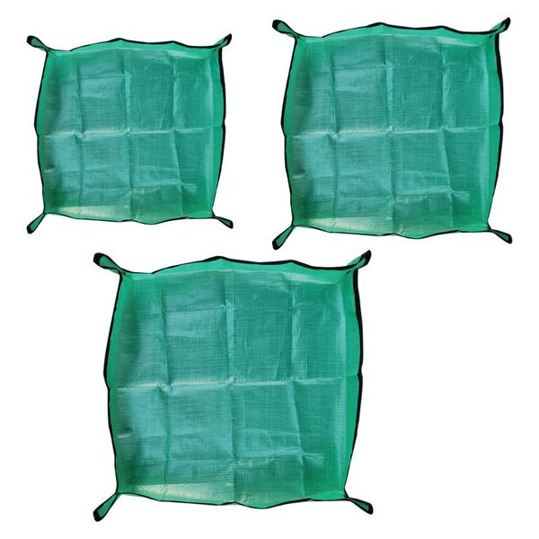 Pantaloni Pentole 3 PZ Piantatura PET PE Giardinaggio Green Pad Plant Balcone Super Light Riutilizzabile Giardino floreale impermeabile