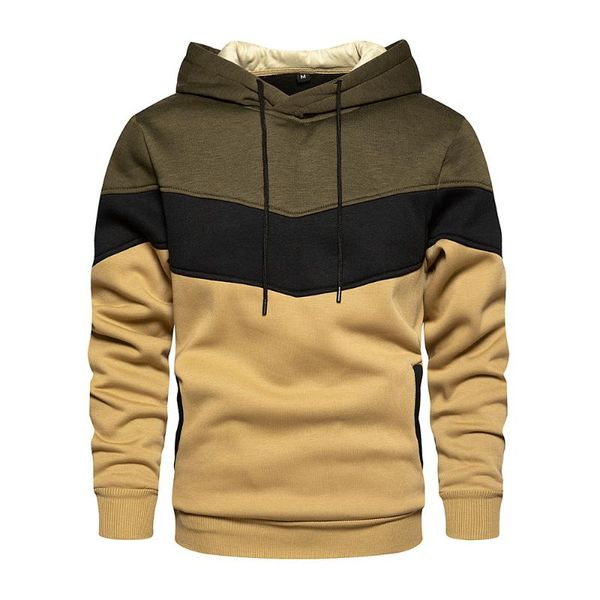 

men's hoodies & sweatshirts fall 2021 fleece and women's casual fashion patchwork drawstring warm long-sleeved jacket, Black