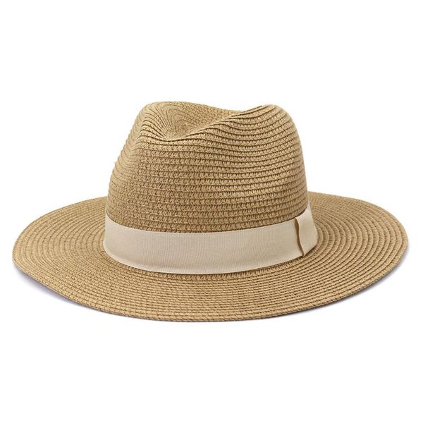 

wide brim hats 2021 designer sun visor hat for women men elegant panama beach summer straw wholesale, Blue;gray