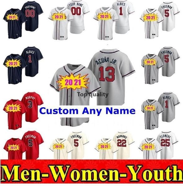 

braves custom atlanta 13 ronald acuña jr. jerseys acuña 5 freddie an 7 dansby swanson 1 ozzie albies 3 dale murphy chipper jones, Blue;black
