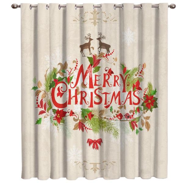 

curtain & drapes christmas deer window treatments curtains valance living room bathroom decor bedroom outdoor kitchen indoor kids