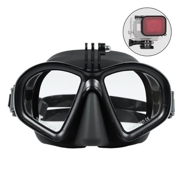 

diving masks silicone black iving mask with camera holder for scuba