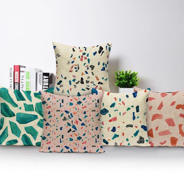 

cushion/decorative pillow case geometry stripes square cover office home car chair pillows custom print cushion covers