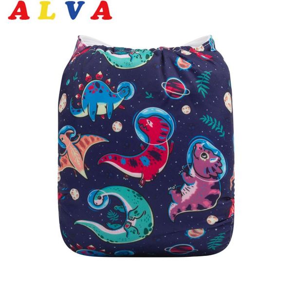 

alvababy 2021 positioned cloth diapers baby eco-friendly nappy with 1pc insert