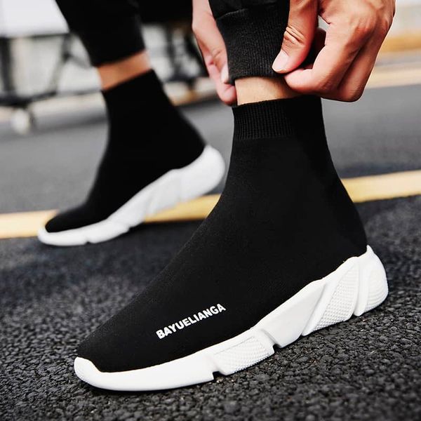 

breathable men socks shoes high leisure sneakers women's trainers shoes sports skateboarding shoe large size 35-47 soft sole 210701