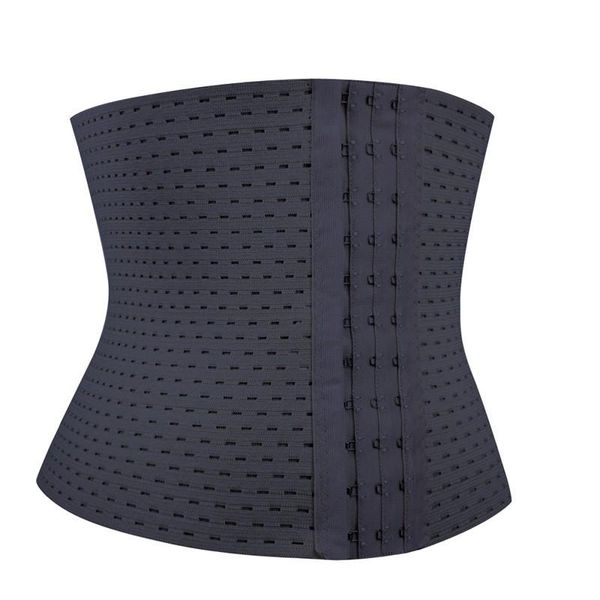 

women waist support breathable mesh health care lumbar high elastic back self-heating bodybuilding belts, Black;gray