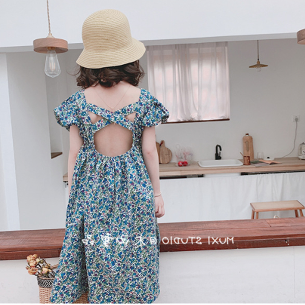 

girls summer dress for kids clothes girls backless princess dresses children evening party dress roupa infantil menina, White