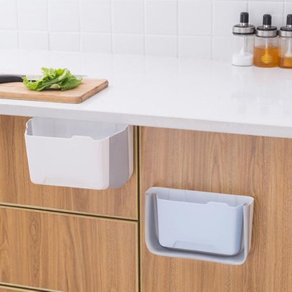 

storage bottles & jars kitchen trash can household wall-mounted debris bucket foldable car toilet classification basket