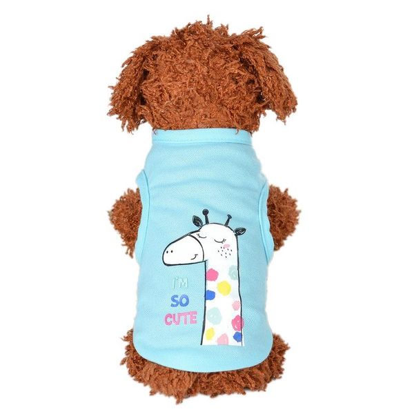 

dog apparel clothes for small summer t shirt vest animal printed pet puppy cat 1