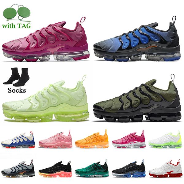 

tn plus women men cushion running shoes sports barely volt dark russet knicks vibes pink bubblegum sneakers tennis ball magenta white univer