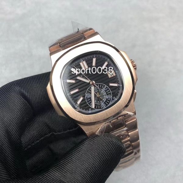 

eternity 3kf edition sport watches 5980 white dial c chronograph mechanical 598001 mens watch sapphire steel case 0019, Slivery;brown