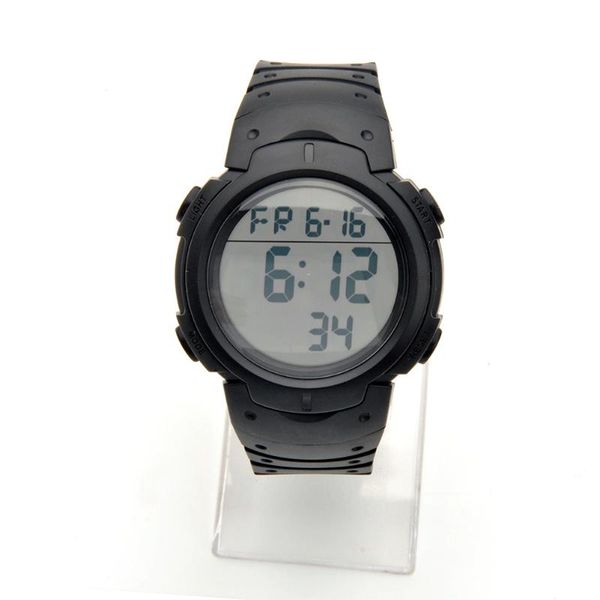

wristwatches men digital students adjustable strap outdoor electronic waterproof sports watch, Slivery;brown