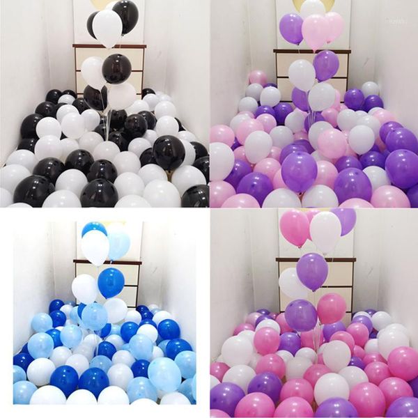 Partydekoration 25/50/100 10 Zoll Mix Bunte Latexballons Geburtstag Hochzeit Helium Globos Kinder aufgeblasene Spielzeugbälle