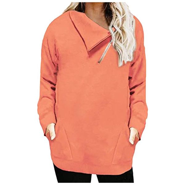 

winter hoodies women casual long sleeve turn-down collar shirt blouse pullover hoody sweatshirt women's & sweatshirts, Black