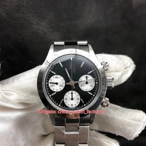 BP Maker En Kaliteli Saatler Vintage 38mm Cosmograph Paul Newman Ref.6263 Chronograph Asya ETA 7750 Hareketi El-Sargı Mekanik Erkek İzle erkek Saatı