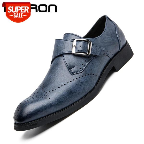 

dropshipping 38-46 men brogue british oxford formal shoes male gentleman leather retro party wedding shoes buckle strap zapatos #jh6j