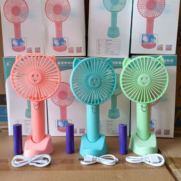 

fans usb mini handheld fan mute charging small deskstudent hand holding gift