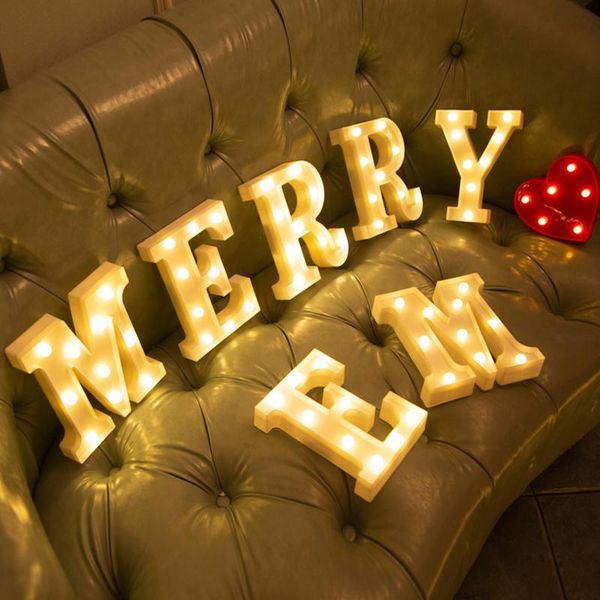 

letter led light indoor decor wall hanging lamp 3d 26 english alphabet for party wedding birthday festival night novelty items