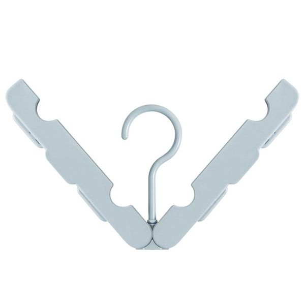 

laundry bags folding portable creative clothes candy color universal non-slip hanger multi-function home or travel blue