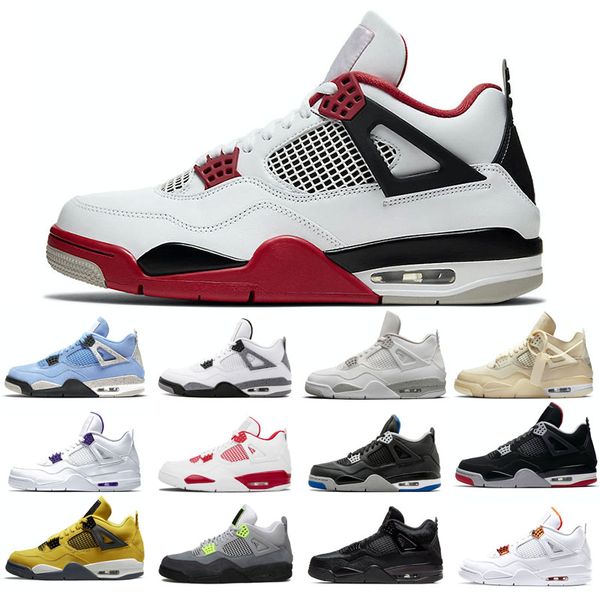 

2023 new basketball shoes 4s man white oreo cement university red blue travis thunder olivia kim black cat taupe haze pine green pure money