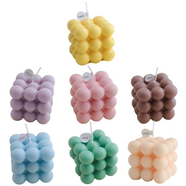 

candles decoration home candle custom-made korean ins net red cube geometric props pography creative wholesale